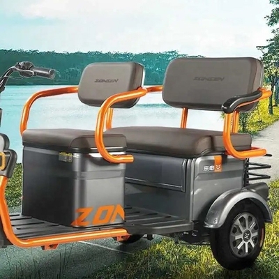 Δύο καθίσματα για ενήλικες Ε-Trikes Ανοικτά ηλεκτρικά τρίκυκλοι για 3 επιβάτες Μέγιστη ταχύτητα 30-50Km / h
