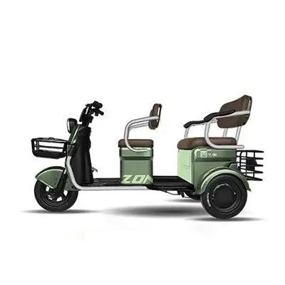 Επιβατικό ηλεκτρικό τρίκυκλο / 3 τροχών 500W μικρό σκούτερ ποδήλατο / 2 άτομα χωρητικότητα